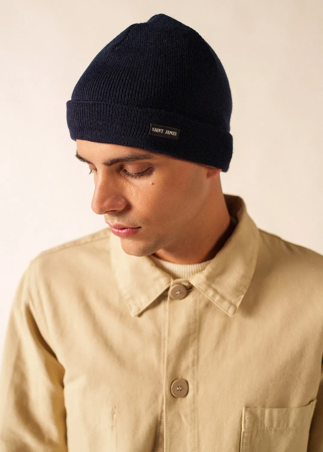 Saint James Cartier bonnet adulte marine laine