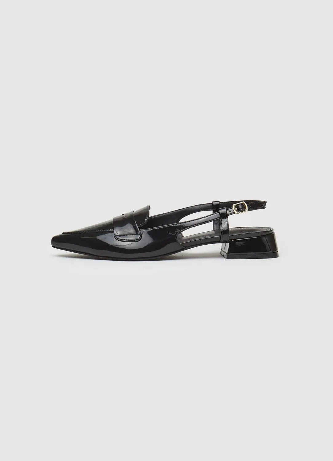 Calliope slingback mocassin chaussures femme talon bas