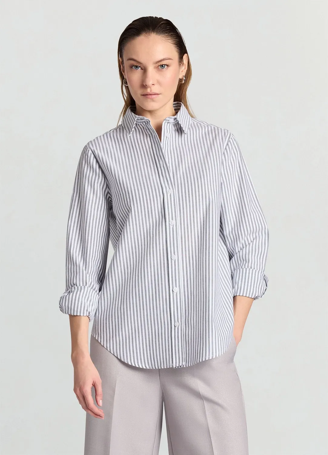 Calliope chemise rayée femme manches longues