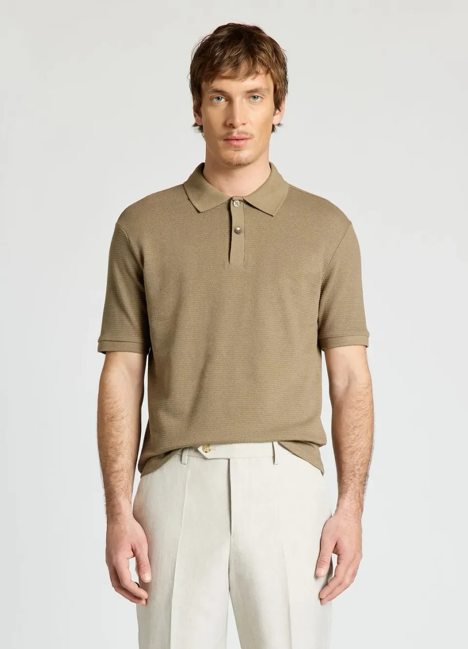 Calliope polo boutons homme t-shirt uni