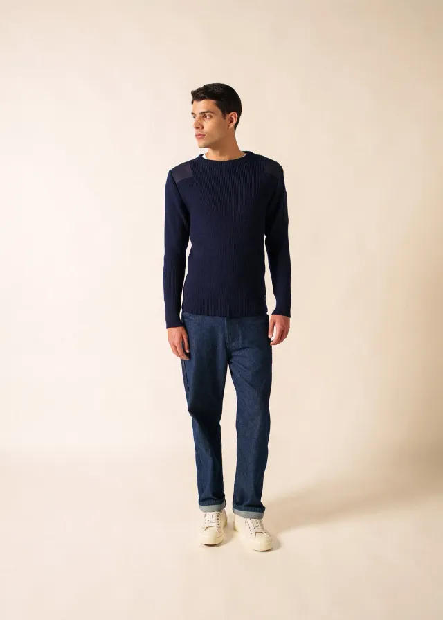 Saint James Condor pull marine laine