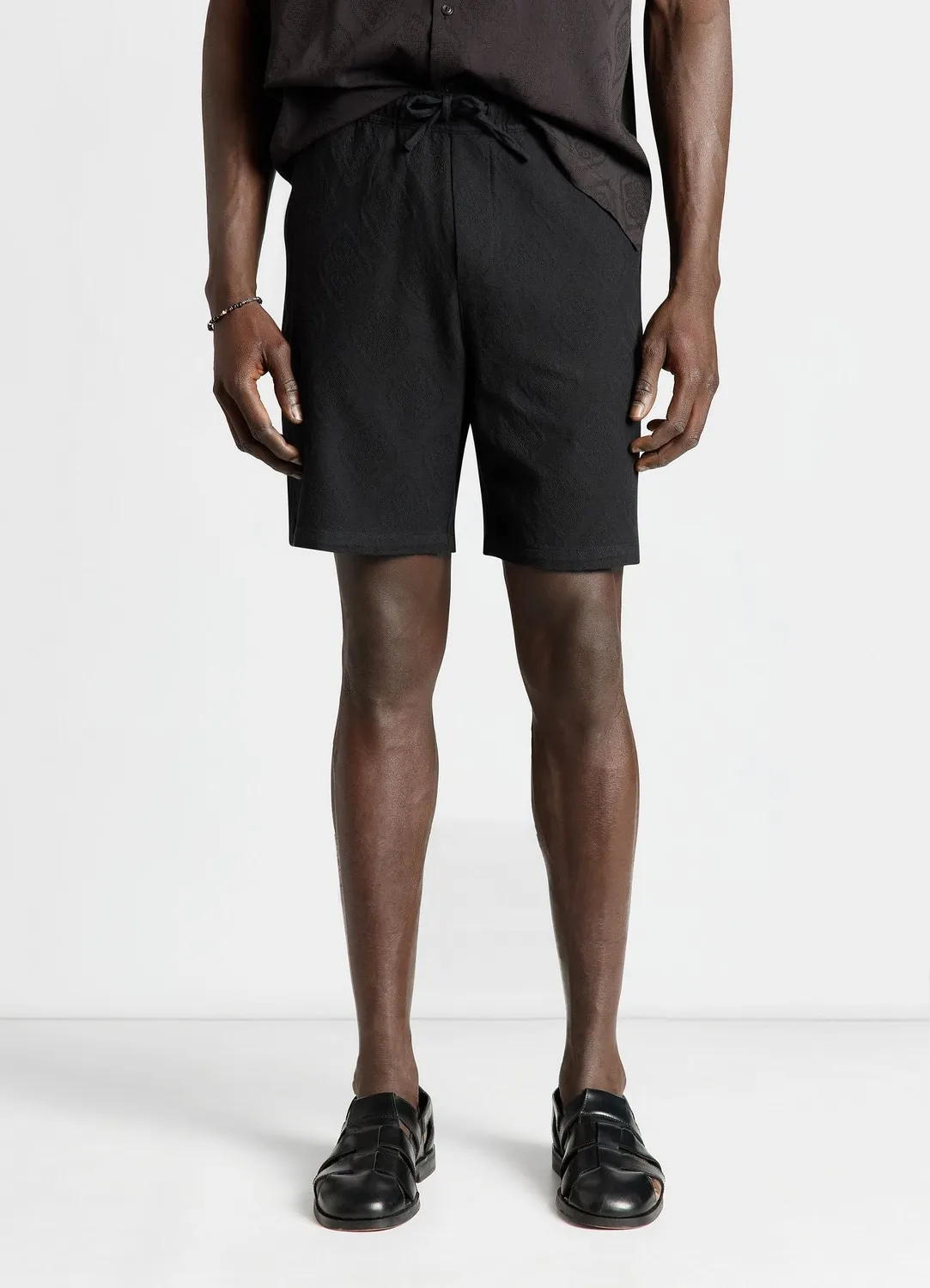 Calliope Jogger Jacquard short homme cordon