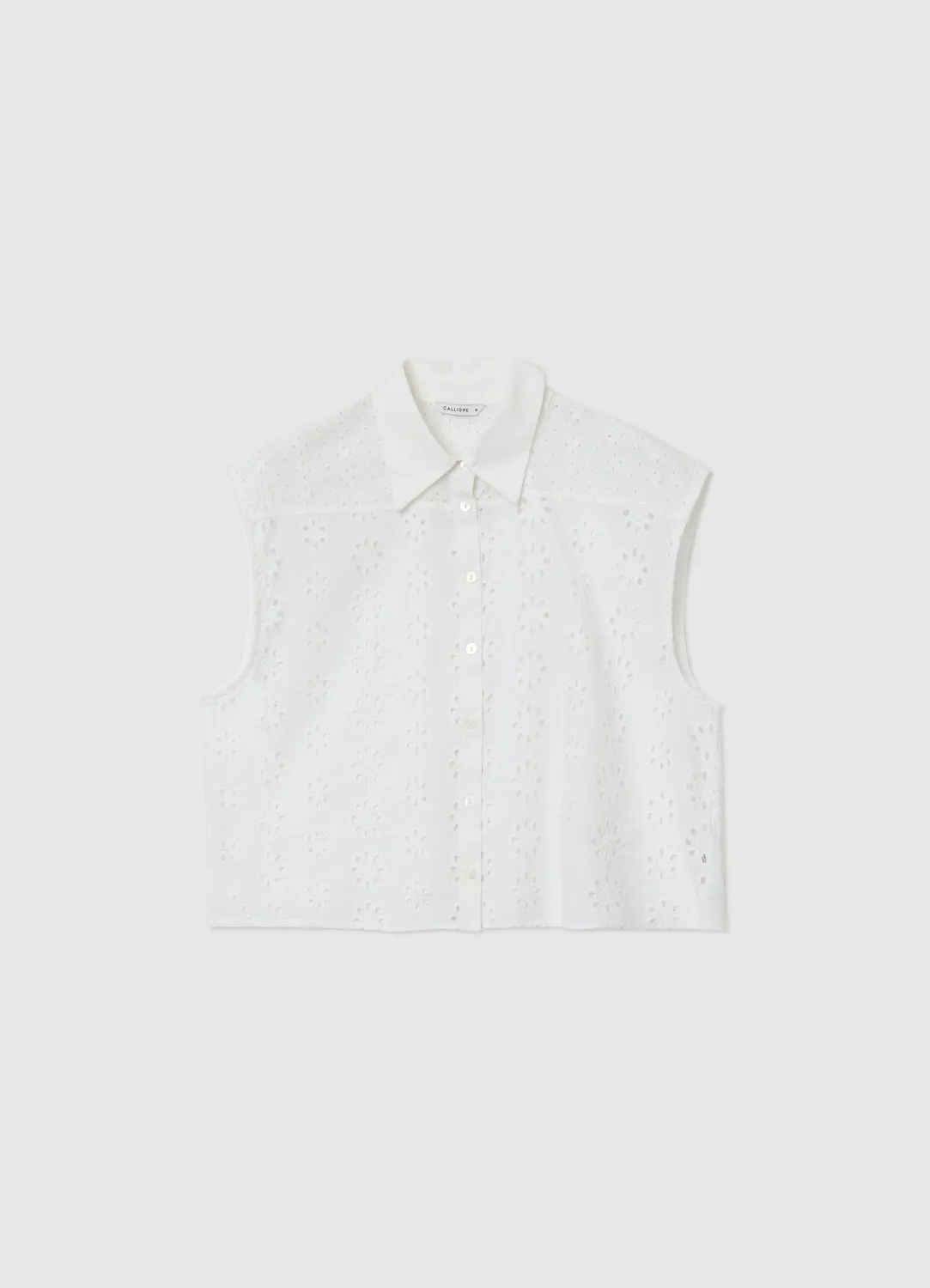 Calliope blouse sans manches broderie femme