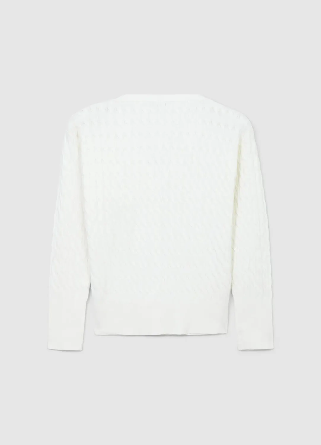 Calliope Cardigan tressé gilet femme col V boutons
