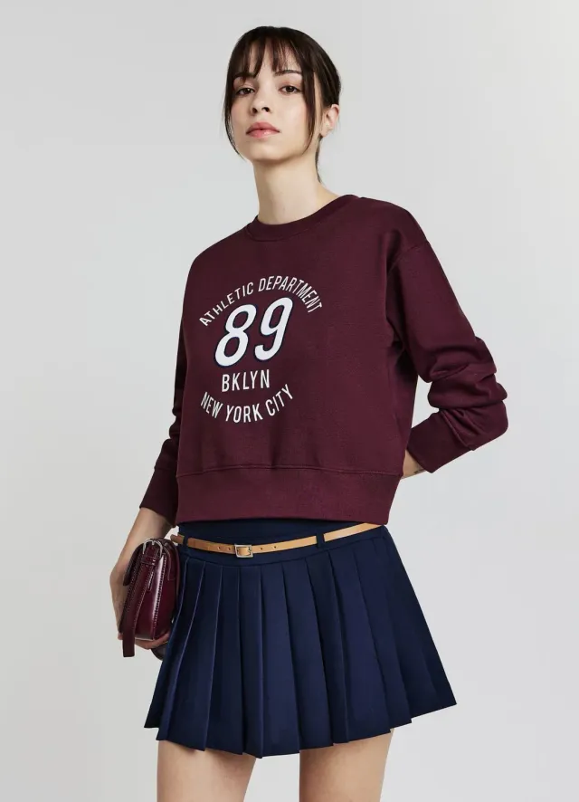 Calliope Jupe-short plissée femme avec ceinture