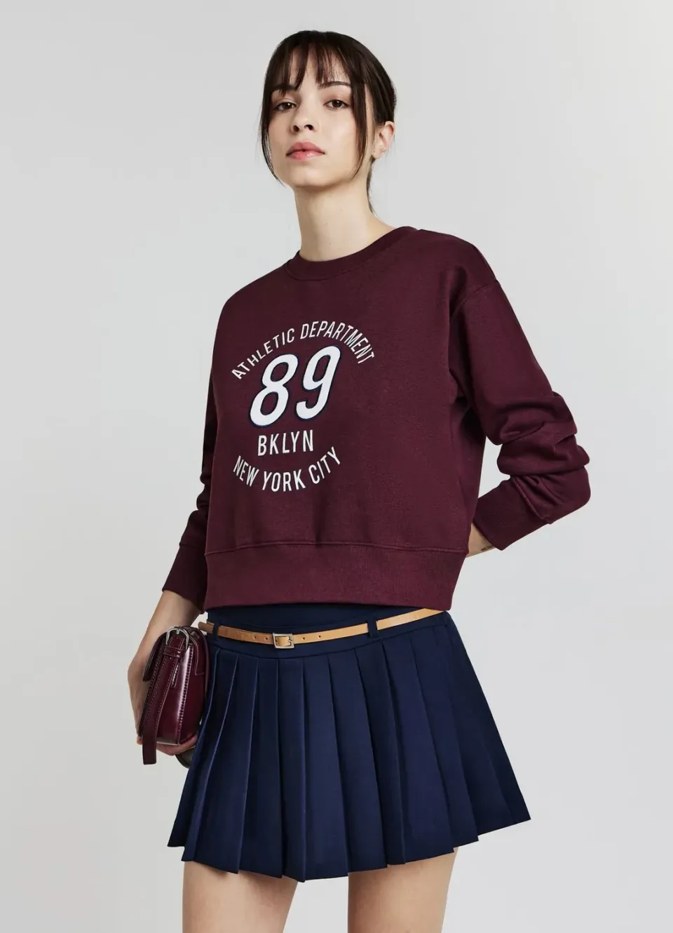 Calliope Jupe-short plissée femme avec ceinture