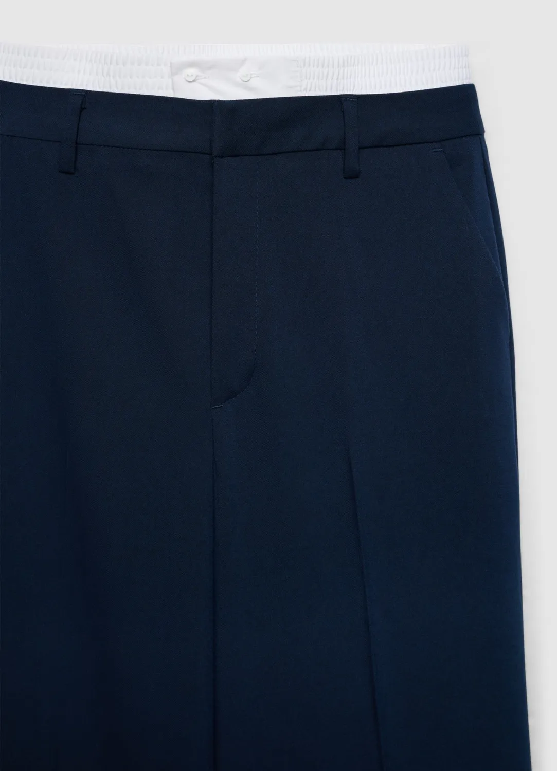 Calliope pantalon palazzo femme large pli avant