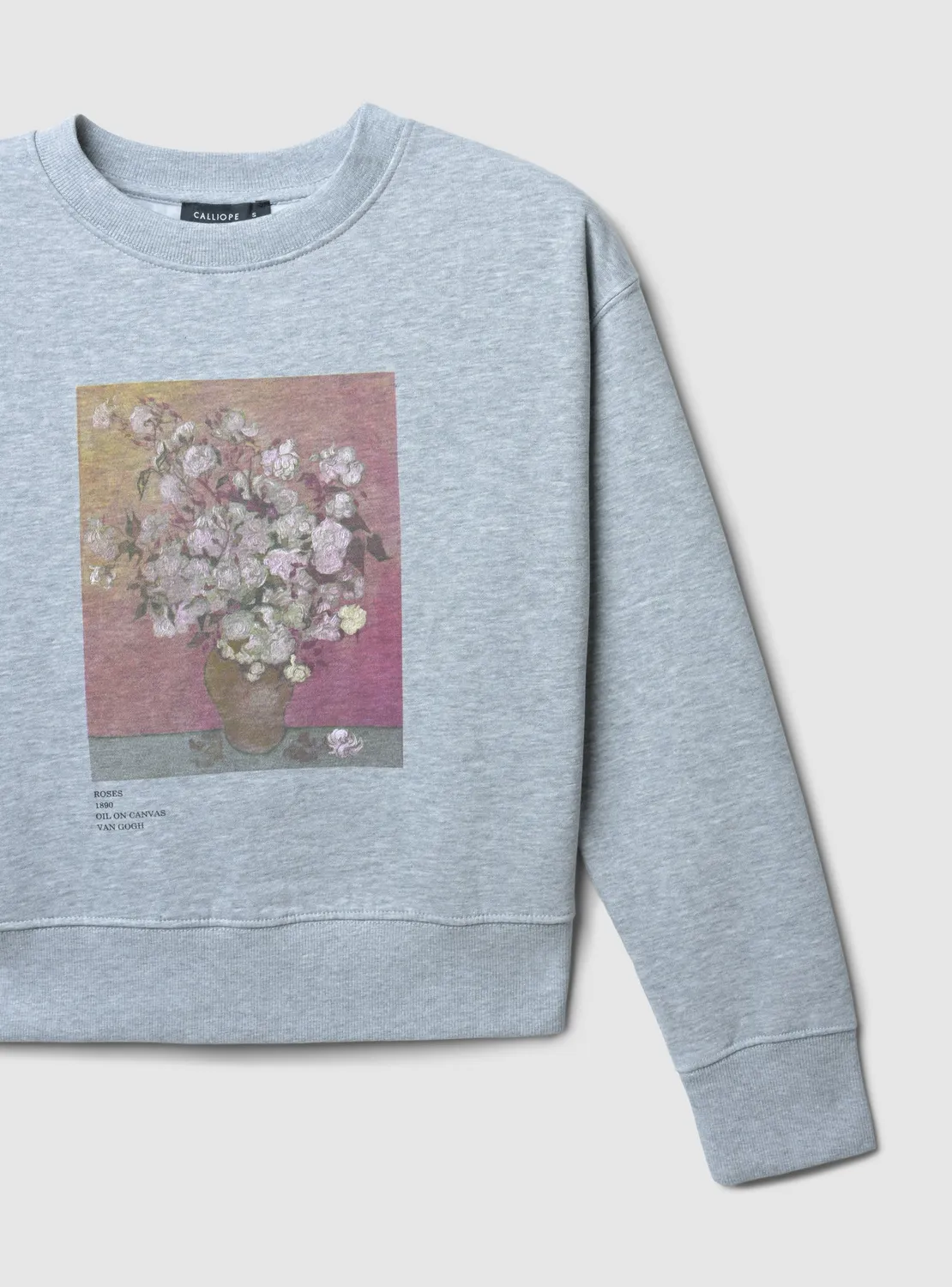 Calliope sweat femme col rond imprimé artistique
