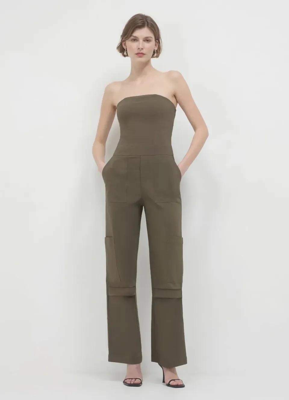 Calliope Combinaison cargo femme sans manches