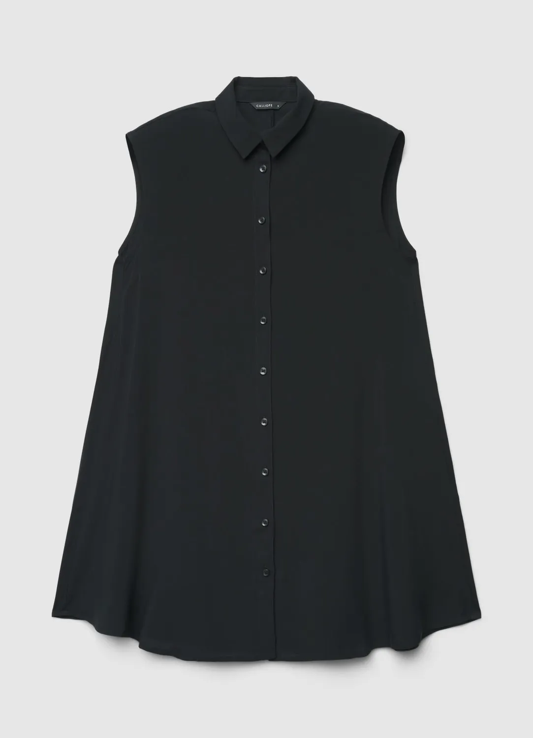 Calliope chemise longue sans manches femme unie