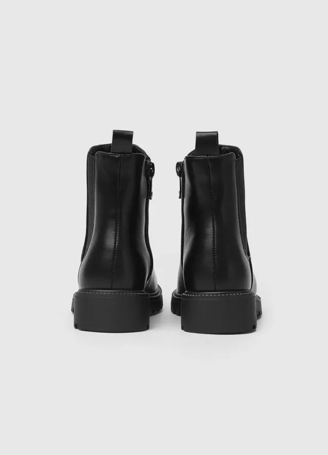 Calliope bottines simili cuir fille à zip