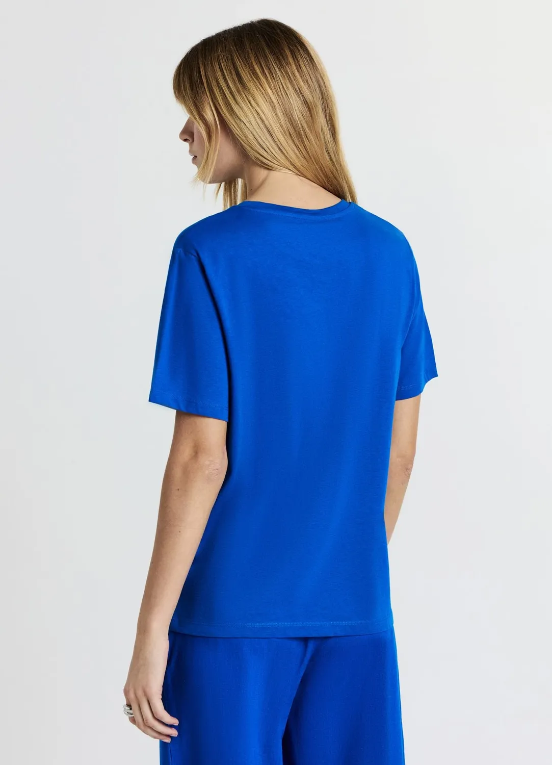 Calliope t-shirt strass femme coton col rond