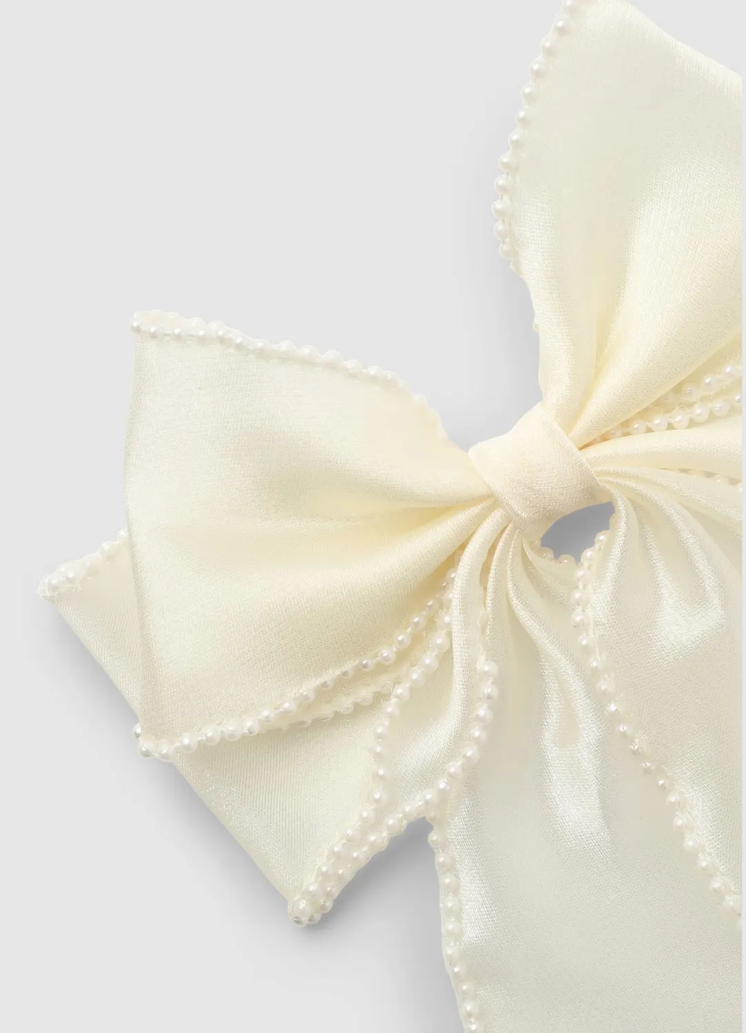 Calliope barrette nœud perles fille