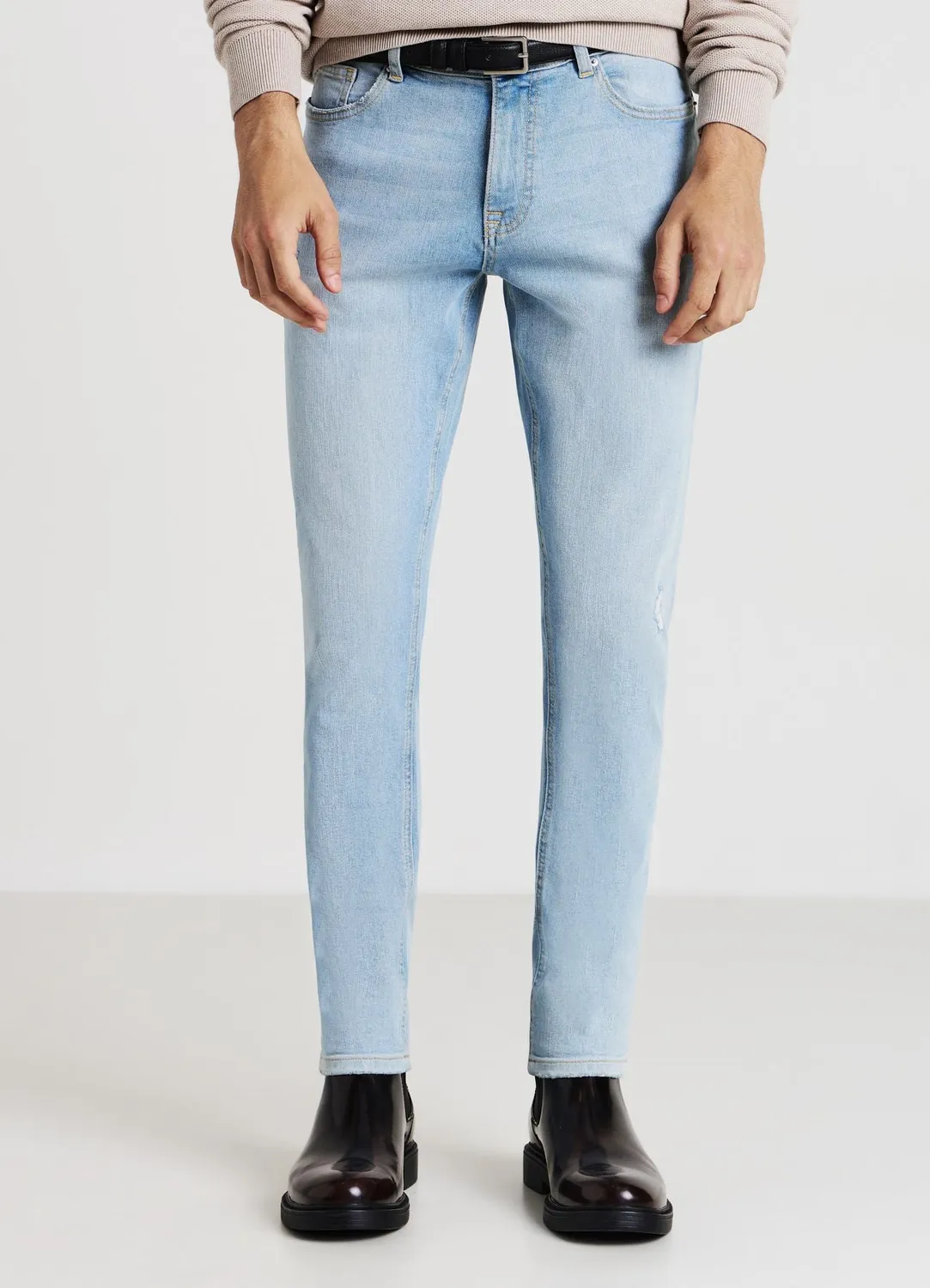 Calliope jean skinny déchiré homme jean stretch