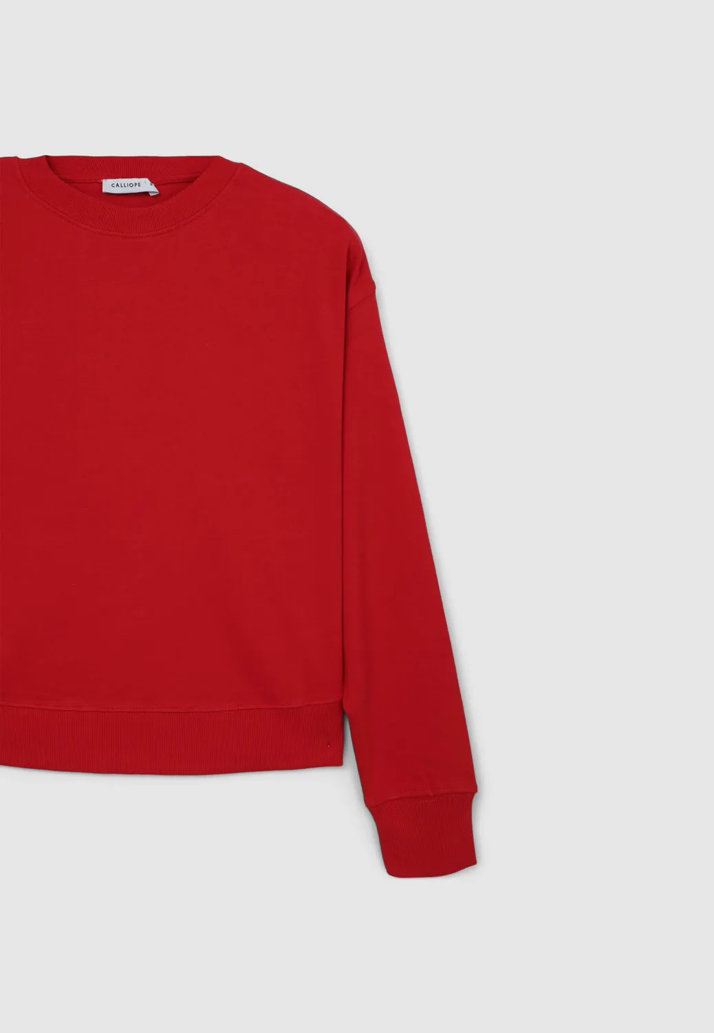 Calliope Felpa girocollo basic sweat coton femme