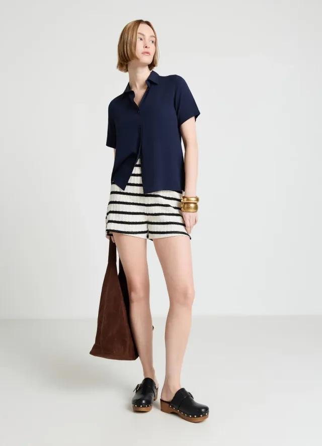 Calliope chemise femme S manches courtes unie