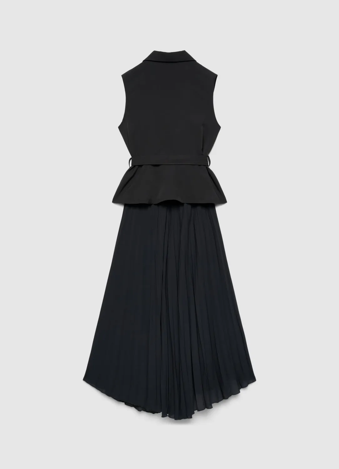 Calliope Robe gilet femme plissée à ceinture