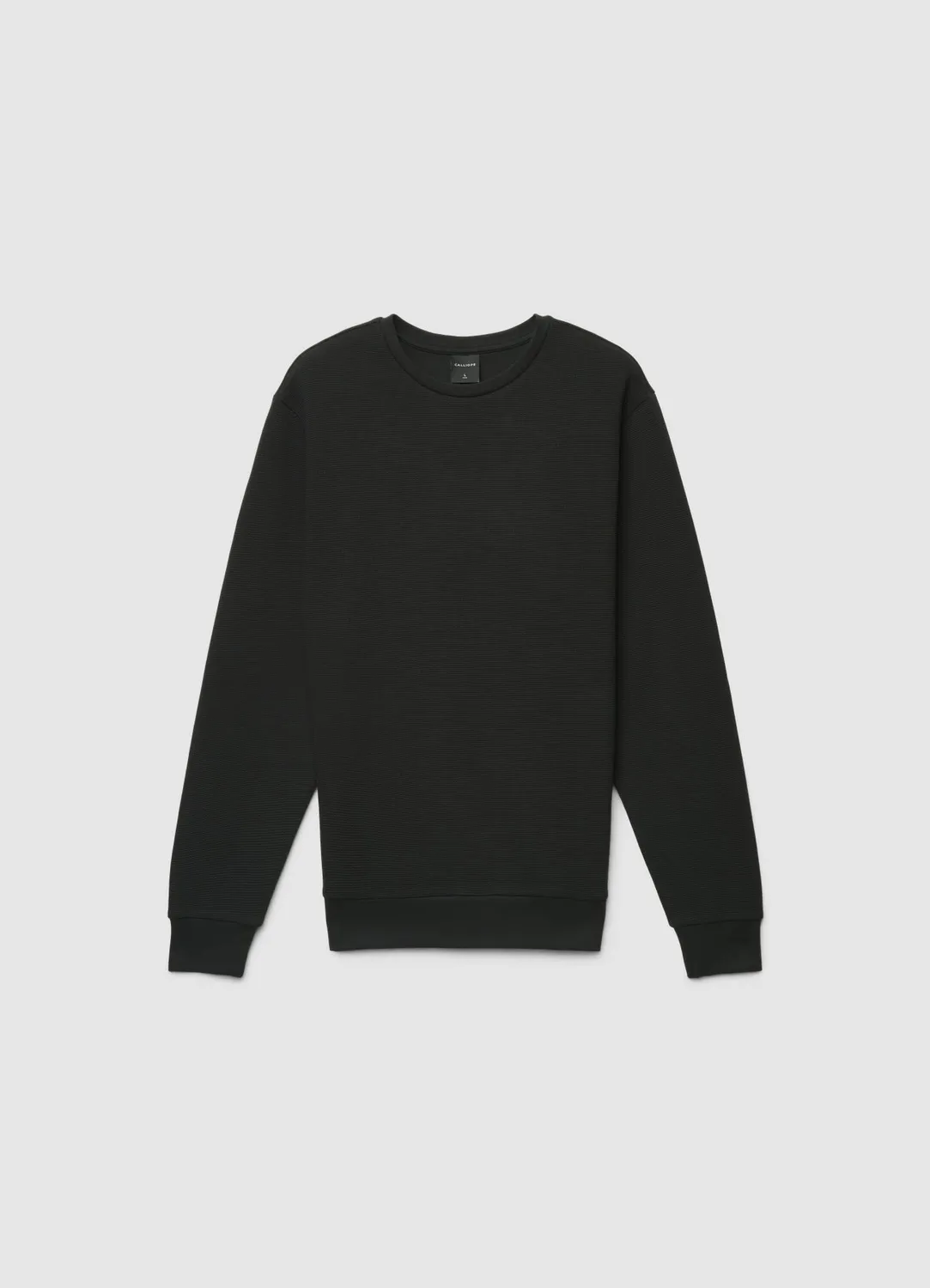Calliope sweat col rond homme coton uni
