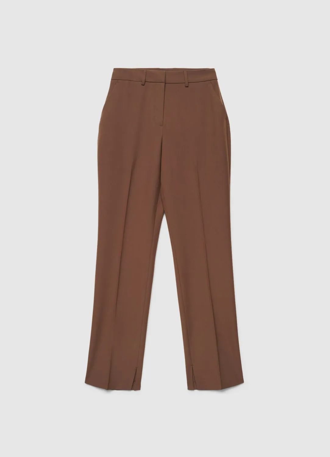 Calliope pantalon droit pli pantalon femme coupe droite