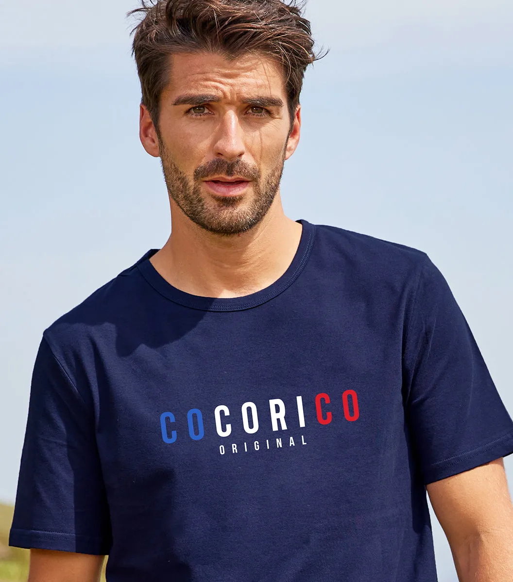 Cocorico Signature Marine t-shirt homme coton