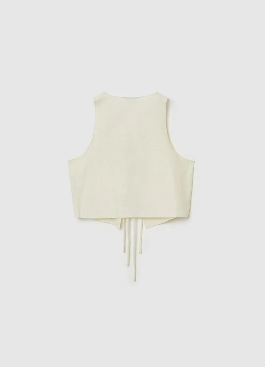 Calliope gilet brodé femme laçage devant coupe regular