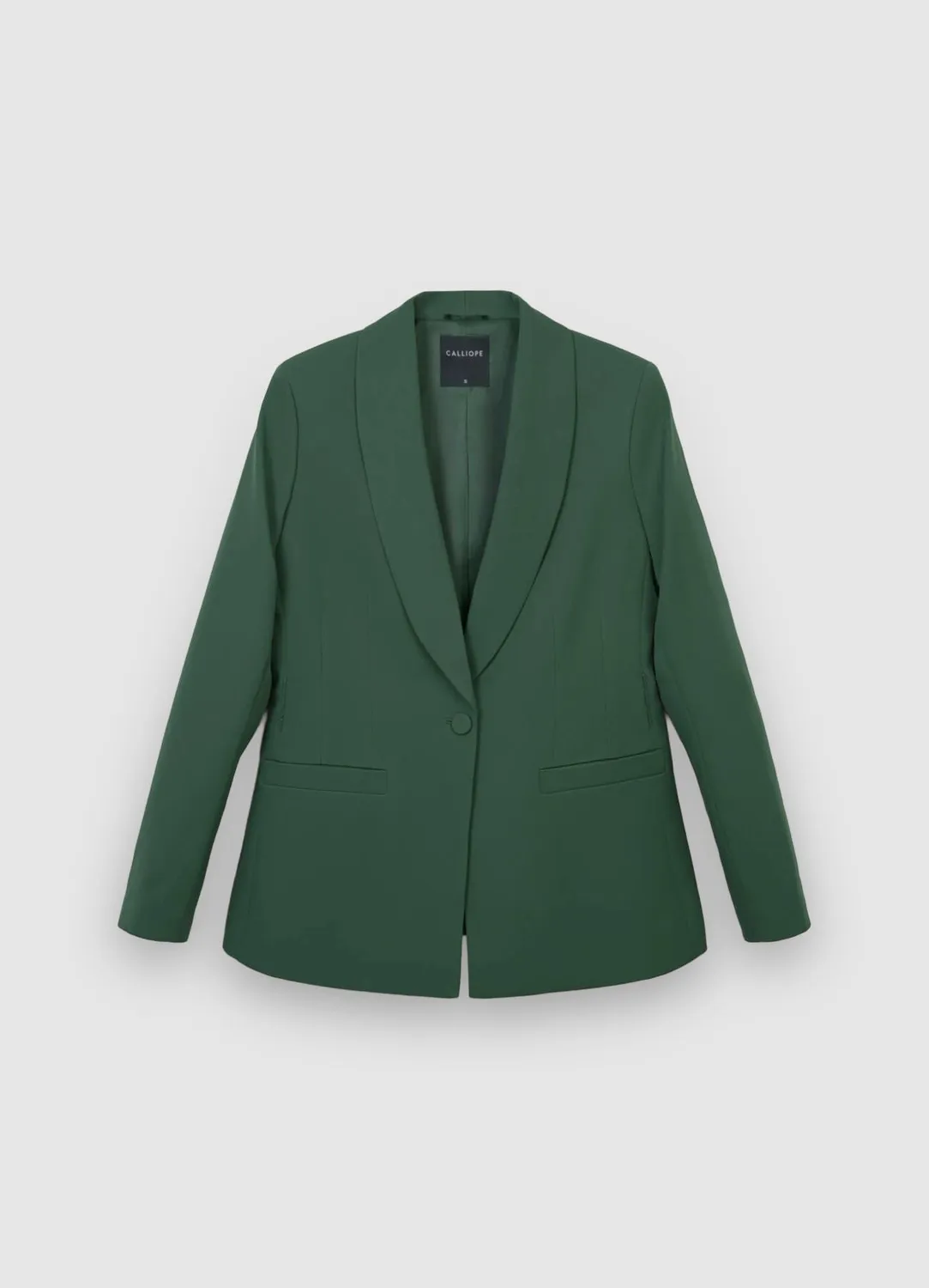 Calliope Veste Ceinturée Femme Col Châle Bureau