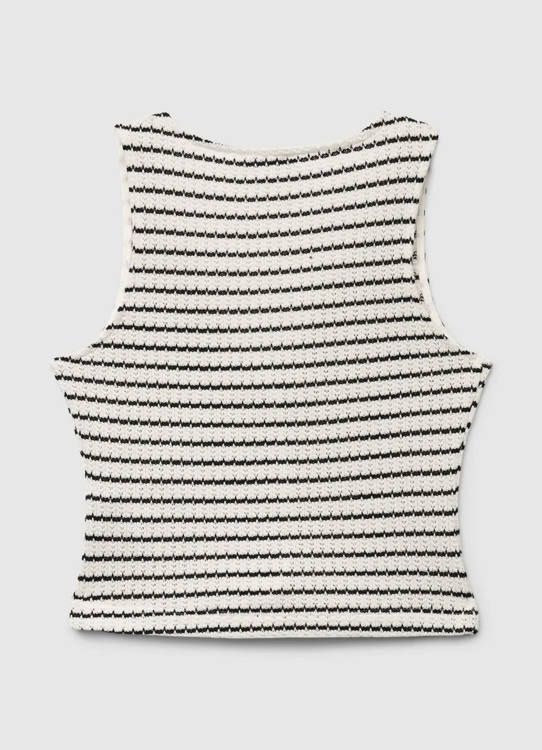 Calliope Top femme maille rayée boutons col V