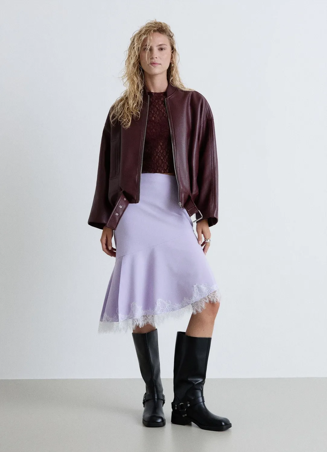 Calliope bomber zip femme ceinture réglable uni