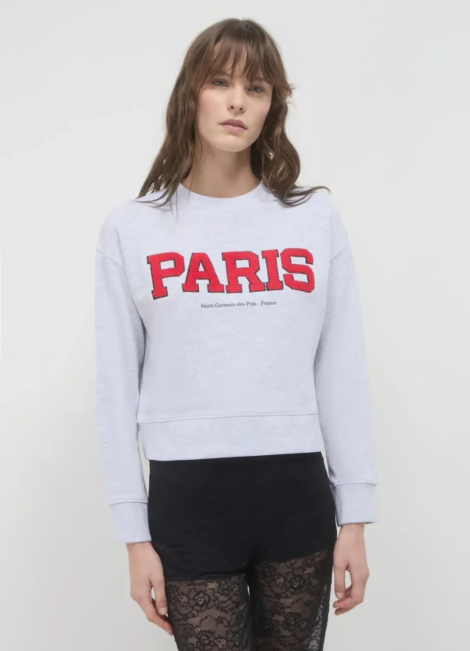 Calliope sweat college femme col rond coupe regular