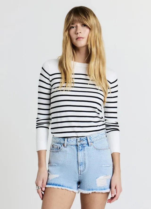 Calliope shorts mom short jean déchiré femme
