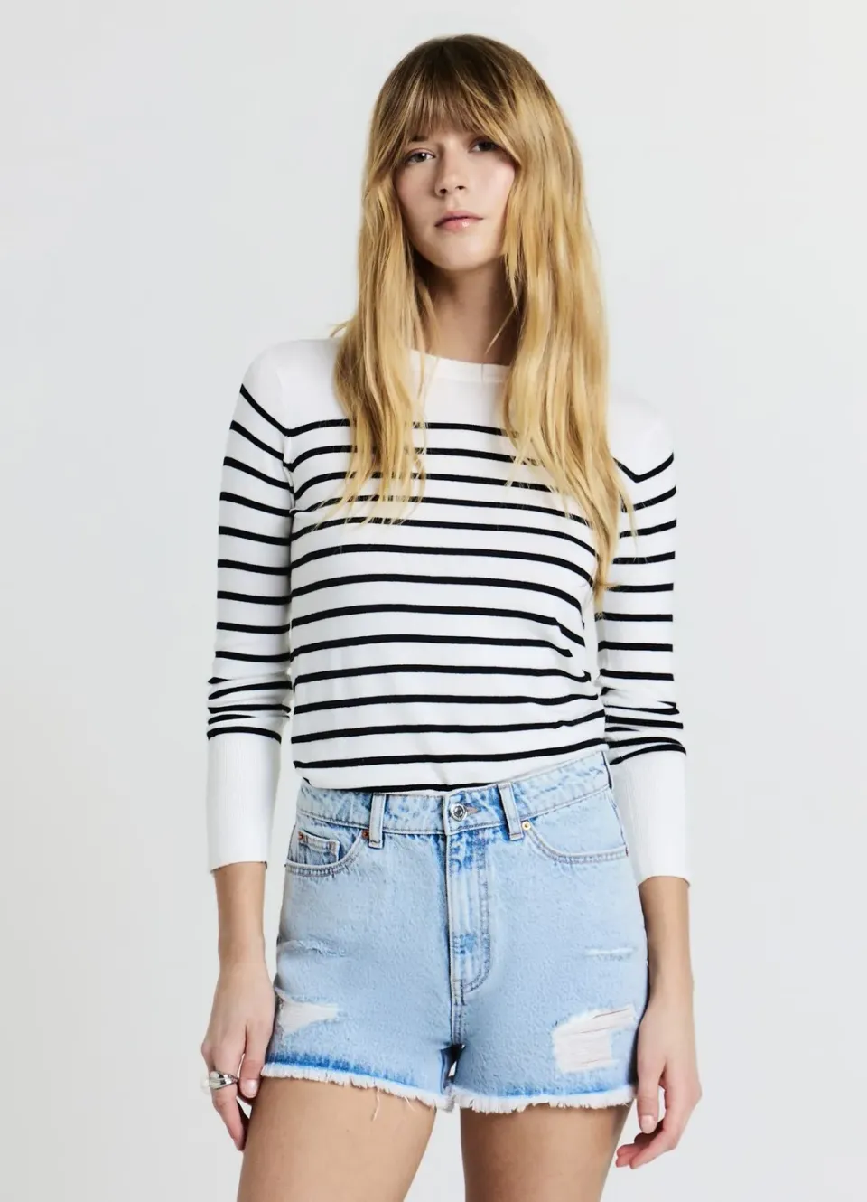 Calliope shorts mom short jean déchiré femme