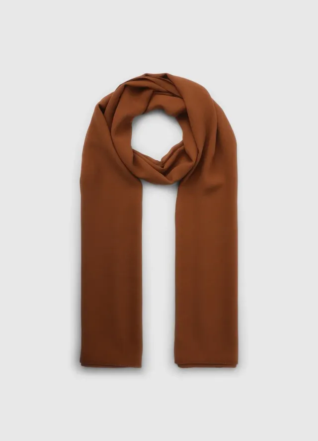 Calliope foulard georgette uni 150x65 cm