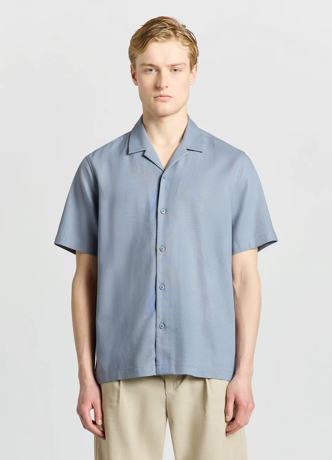 Calliope Bowling chemise homme lin manches courtes relaxed