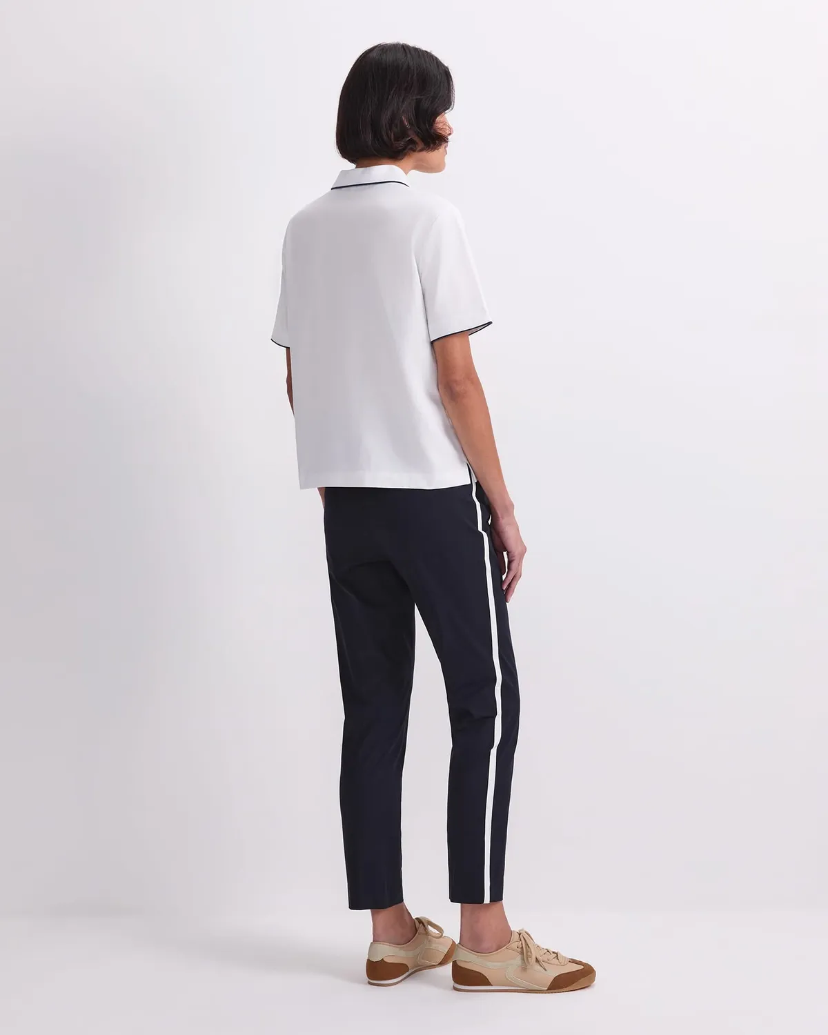 Sportscraft Tara Tipped polo piqué coton femme classique
