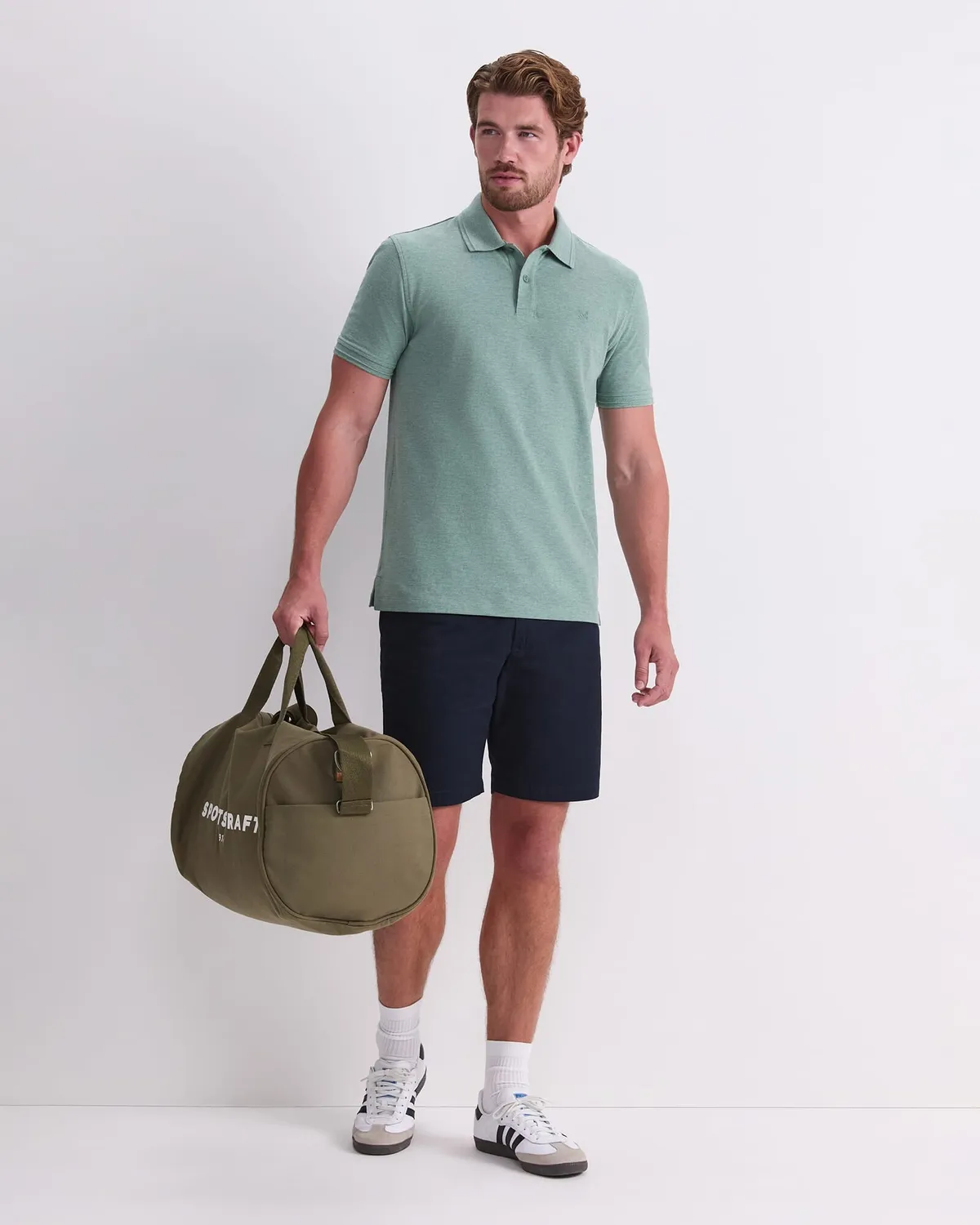 Sportscraft SC Melange Pique polo homme coton