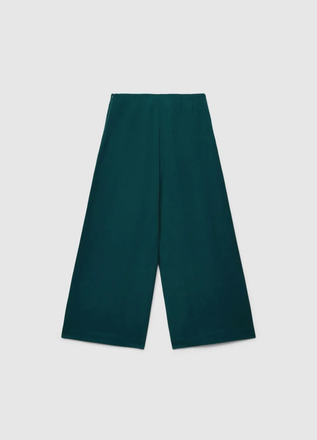 Calliope pantalon culotte femme plis taille haute cropped