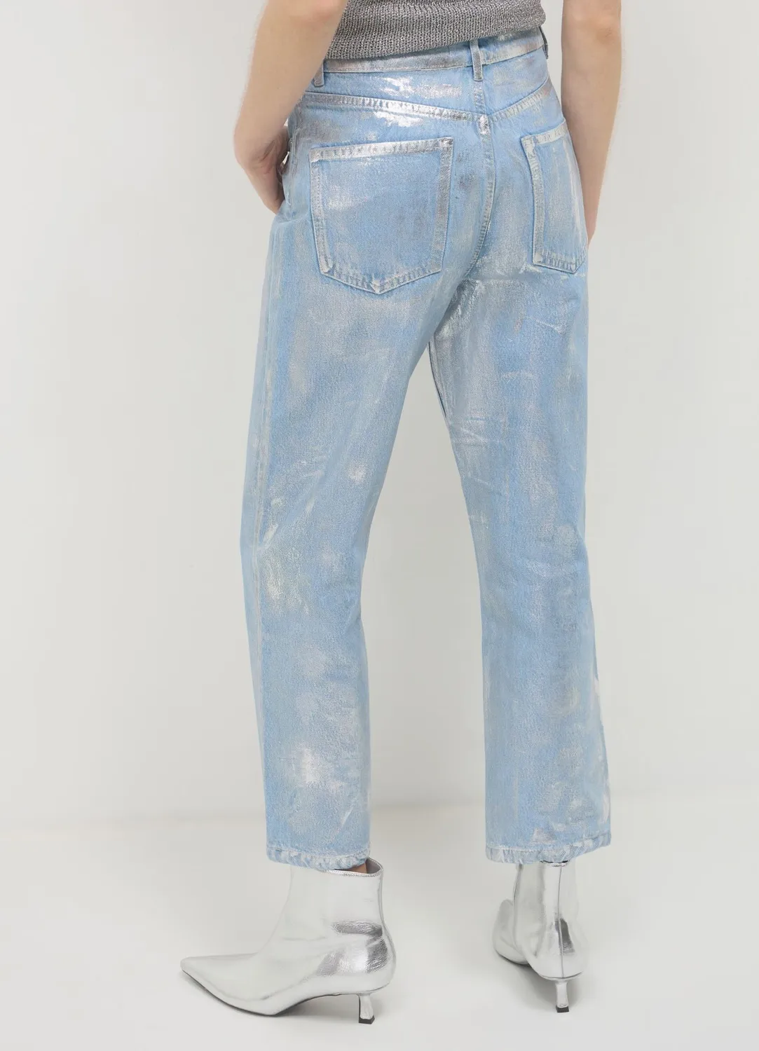 Calliope jean straight femme effet enduit 42