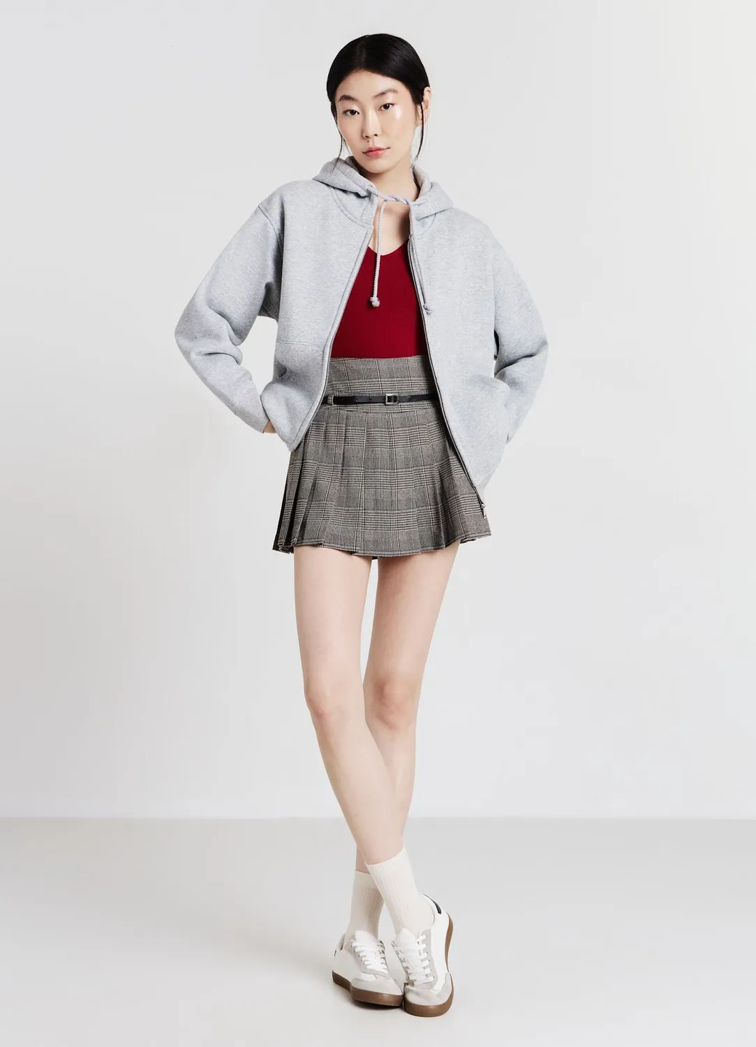 Calliope Col V body femme manches longues