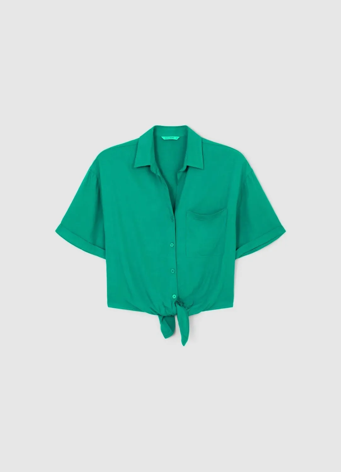 Calliope chemise à nœud femme manches courtes regular