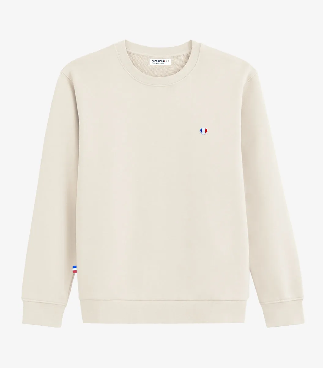 Cocorico French Club Sable sweat homme coton