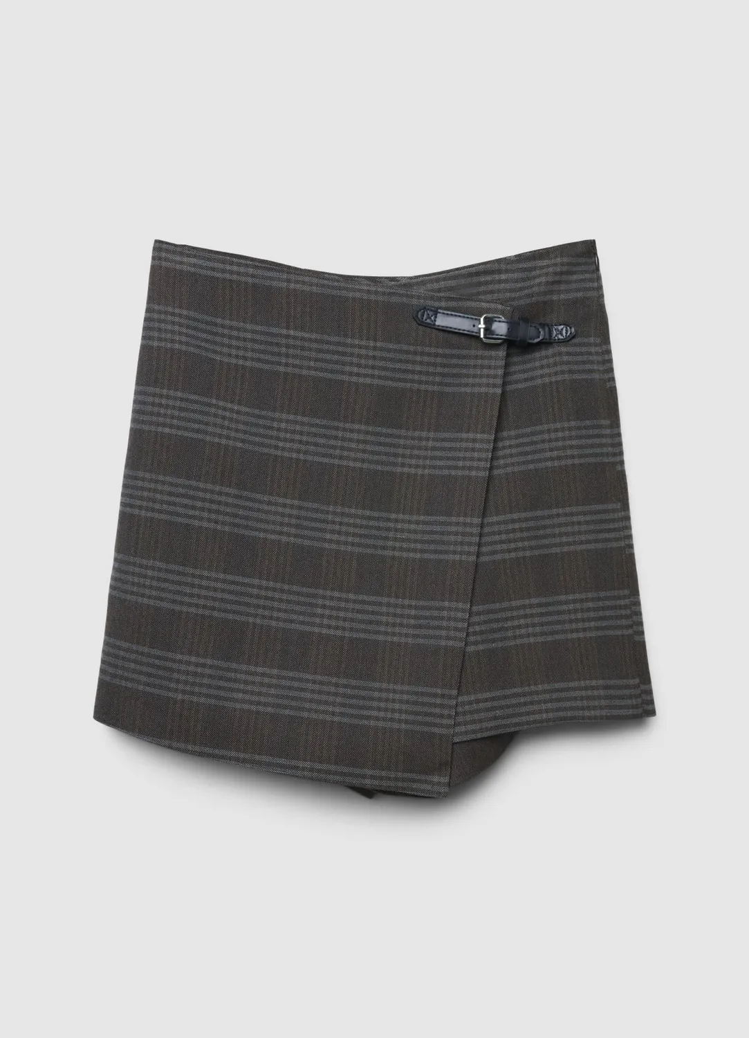 Calliope jupe-short carreaux fermeture latérale femme