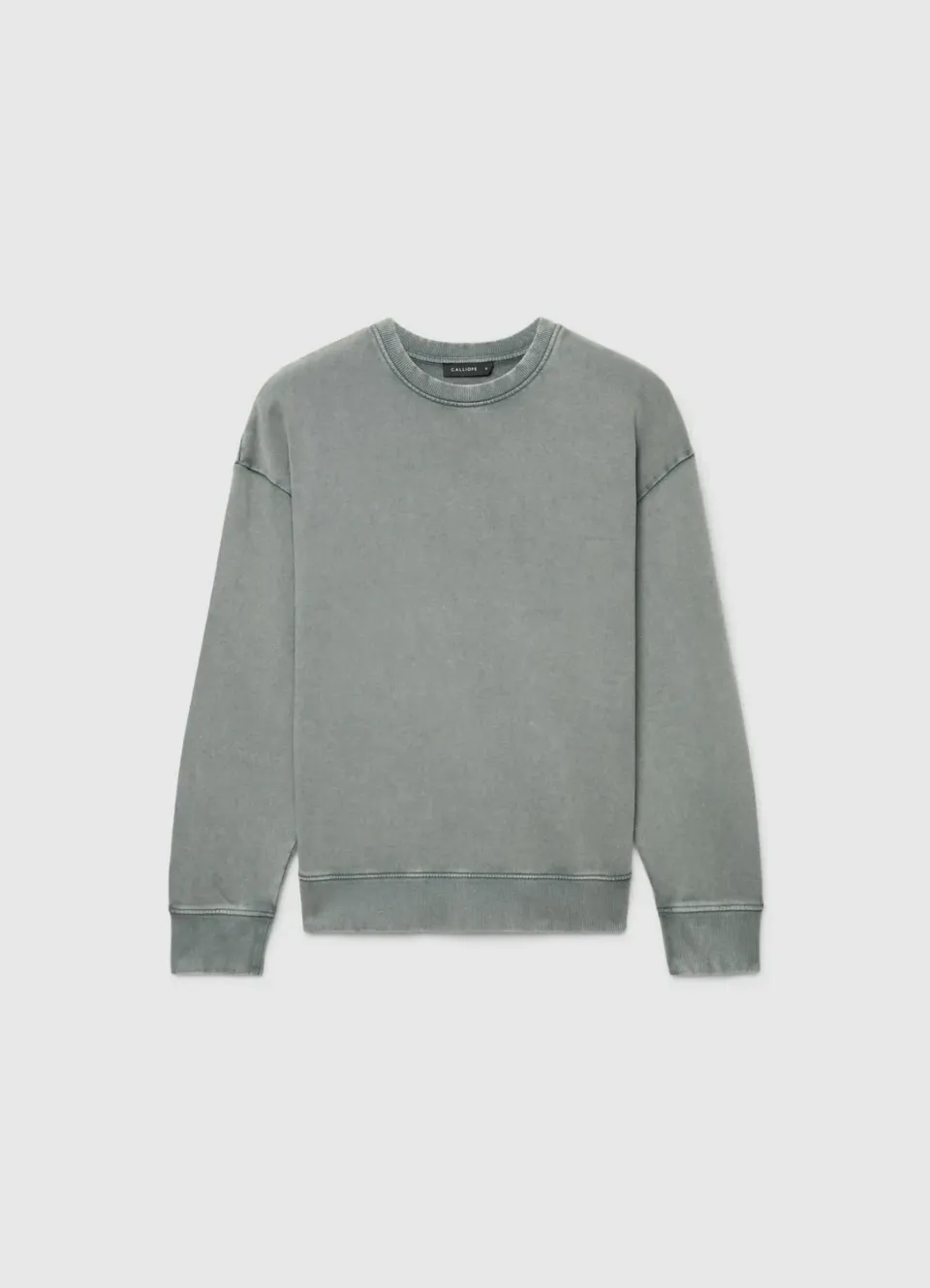 Calliope sweat col rond femme effet délavé manches longues