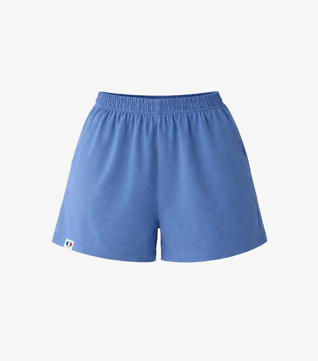 Cocorico Intemporel Short Pyjama Bleu Riviera Femme coton