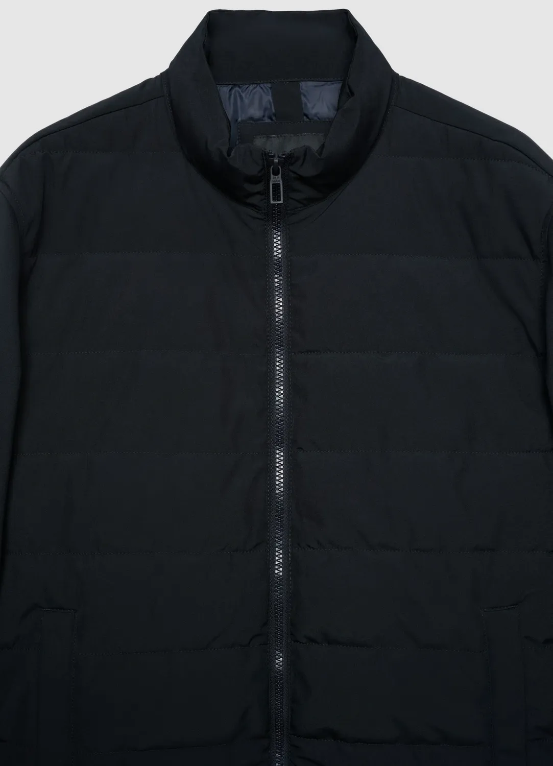 Calliope blouson matelassé homme col montant zip uni