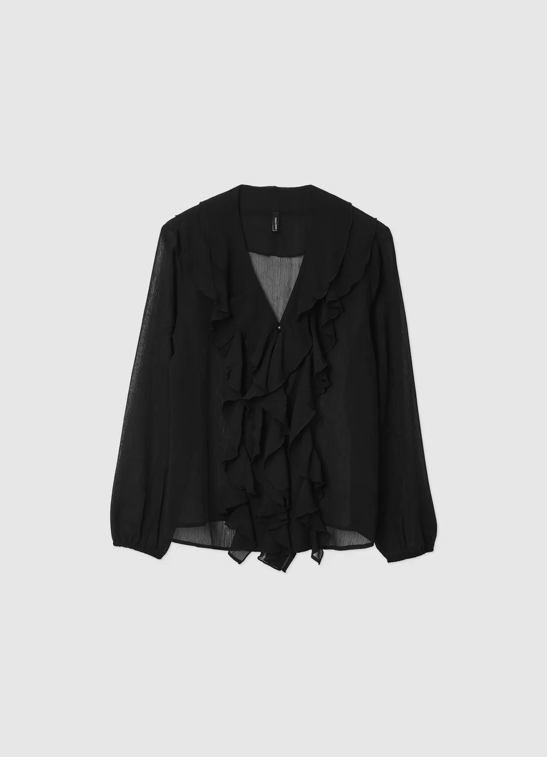 Calliope Blouse Femme Volants Col V Unie