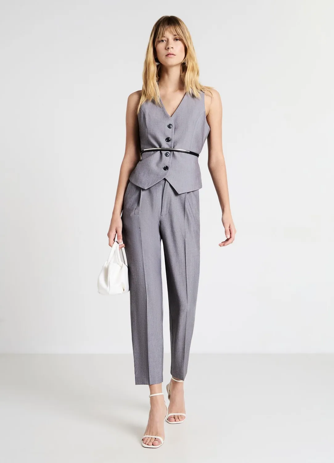 Calliope gilet boutons femme chiné bureau
