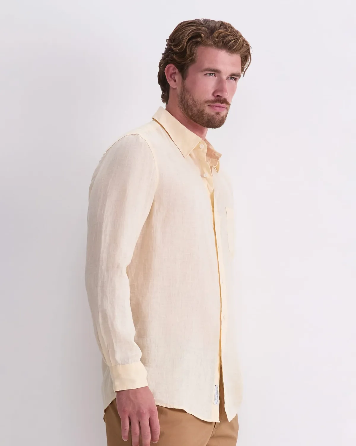 SPORTSCRAFT Long Sleeve Linen Shirt chemise lin homme