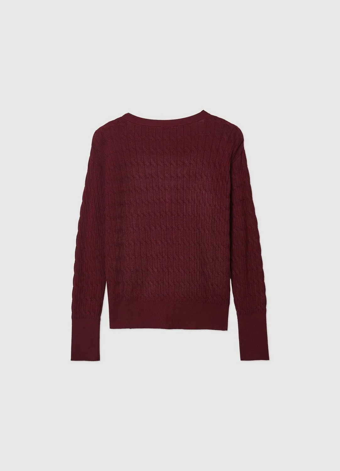 Calliope cardigan maille torsadée femme col V
