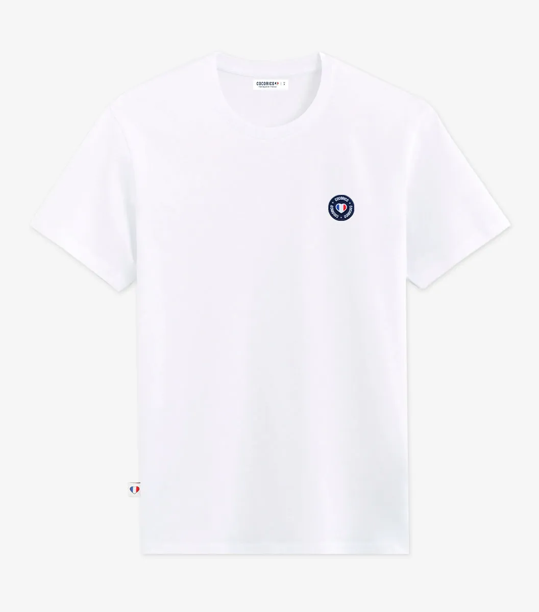 Cocorico Blason t-shirt homme blanc coton