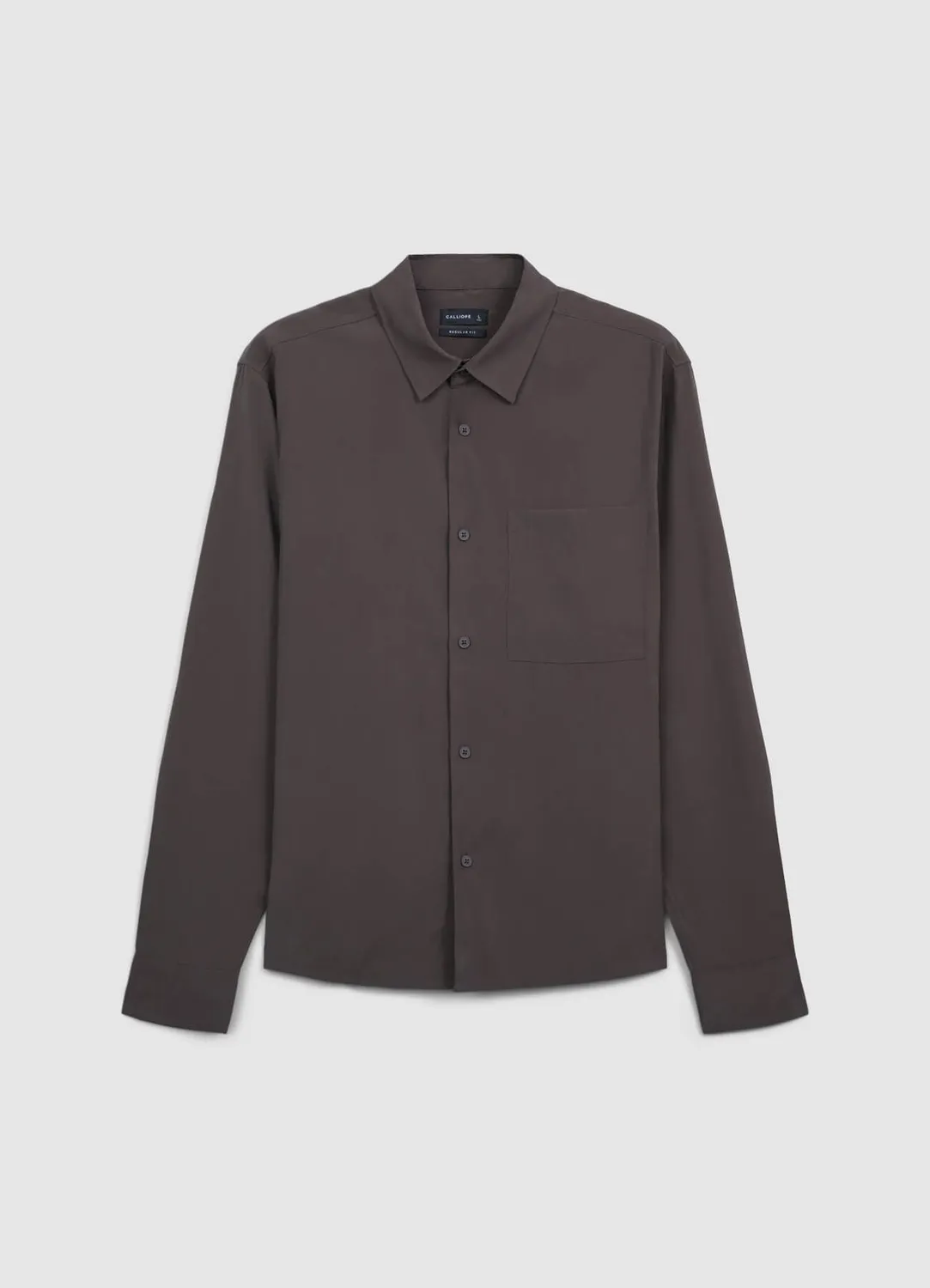 Calliope chemise homme modal poche manches longues unie